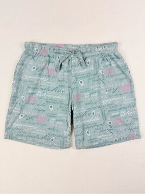 La Vie En Rose Avocado Pajama Shorts Cute Lounge Sleep Shorts Soft Pastel Small